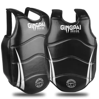 Chest Guard Boxing MMA Kickboxing Body Vest Protector Martial Arts WTF Reversible Rib Shield
