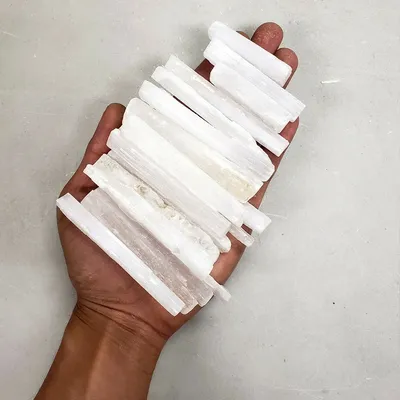Bulk Lot Selenite Sticks Clear Selenite Crystal Gypsum Reiki Healing Energy Wands Minerals Wholesale