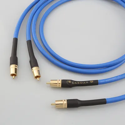 Pair HiFi Cardas Clear Light Interconnect Cable for CD Play AMP Audio RCA Cable with Gold Plated RCA