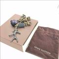 Louis Vuitton Jewelry | Louis Vuitton Necklace Choker Coral Chain Gold Black W/ Box, Storage Bag Twig | Color: Gold/Purple | Size: Os