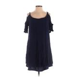 New York & Company Casual Dress: Blue Dresses - Women's Size Small