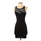 Forever 21 Casual Dress - Bodycon Scoop Neck Sleeveless: Black Solid Dresses - Women's Size Small