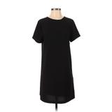 FELICITY & COCO Casual Dress - Shift: Black Solid Dresses - Women's Size X-Small