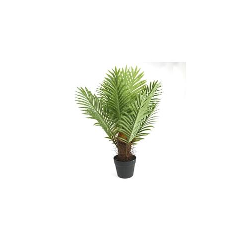 Kunstpflanze Topfpflanze Zimmerpflanze Künstlich Palme grün H 74