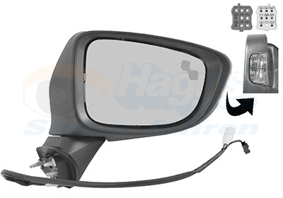 VAN WEZEL Außenspiegel 2766828 rechts für MAZDA Image