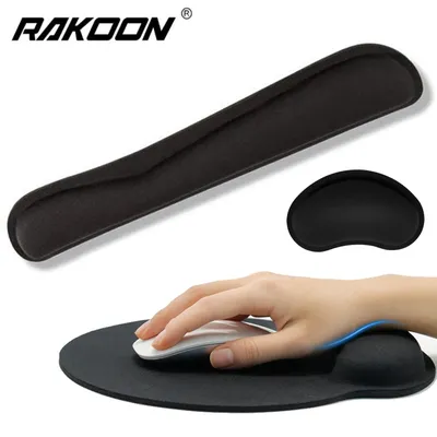 New Wrist Rest Mouse Pad Memory Foam Superfine Fibre Wrist Rest Pad Ergonomic Mousepad for Typist