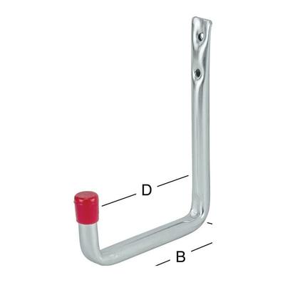 Vormann - Wandhaken U-Form ohne Gummierung Ausladung 150 mm Stahl verzinkt Image