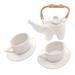 Novica Handmade Elephant Tea Ceramic Tea Set For Two (5 Pcs)