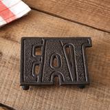 Eat Cast Iron Trivet - 6¼''W x 4¾''D x 1¼''H