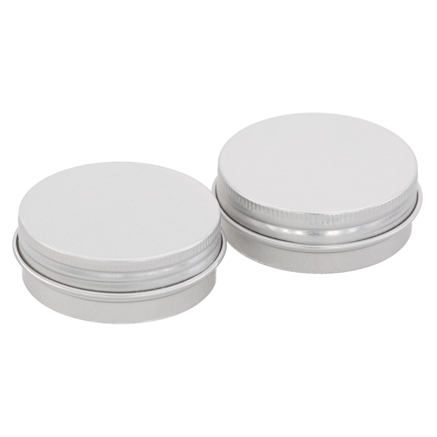 Boîte à couvercle vissable en aluminium, 25 ml, 2 pièces