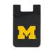 Black Michigan Wolverines Top Loading Faux Leather Phone Wallet Sleeve