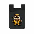 Black West Virginia Mountaineers Mascot Top Loading Faux Leather Phone Wallet Sleeve