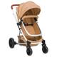 vidaXL 2-in-1-Kinderwagen Taupe Aluminium