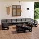 vidaXL 13-tlg. Garten-Lounge-Set Massivholz Kiefer