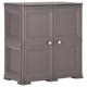 vidaXL Kunststoffschrank 79x43x85,5 cm Holzdesign Grau