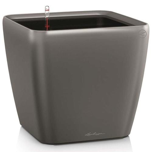 """LECHUZA Blumentopf Quadro 43 LS Komplett-Set Kohlegrau 16183"""