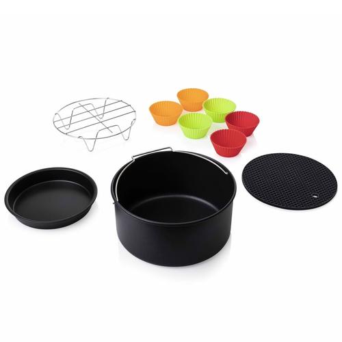 Princess 10-tlg. Heißluftfritteuse-Zubehör-Set 3,2L Metall und Silikon