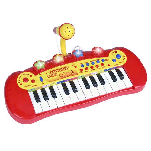 """Bontempi Spielzeug E-Keyboard mit Mikrofon 24 Tasten"""