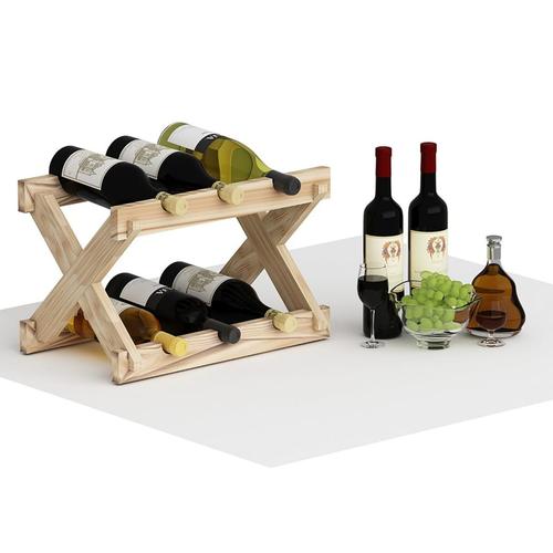 Homemania Weinregal Truva 43x28x28 cm Holz