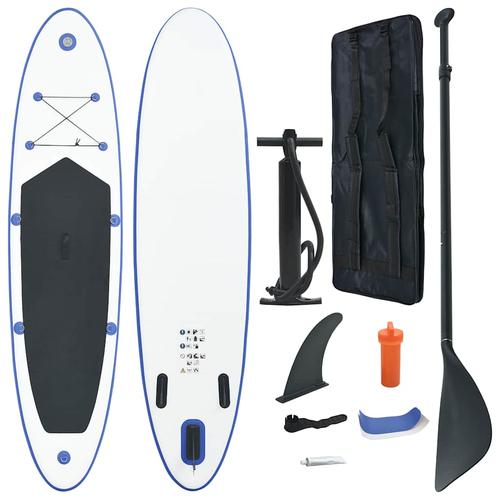 vidaXL Stand Up Paddle Board SUP Aufblasbar Blau und Weiß