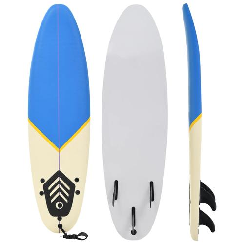 vidaXL Surfbrett 170 cm Blau und Creme