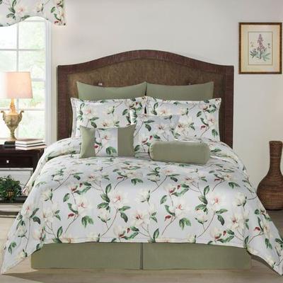 Magnolia Lane Mini Comforter Set Gray, Queen, Gray