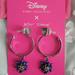 Disney Jewelry | Betsey Johnson The Little Mermaid Dinglehopper Fork Ariel Disney Hoop Earrings | Color: Purple/Silver | Size: Os