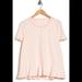 Kate Spade Tops | Kate Spade Studded Peplum Hem T-Shirt Nwt | Color: Gold/Pink | Size: Xs