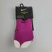 Nike Accessories | 2-Pack New Womens Nike Studio Footie Open Toe Socks Purple Size 7.5-9, 2 Pair | Color: Purple | Size: 7.5 - 9
