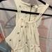 Free People Dresses | Euc! Free People Dress | Color: Cream/Green | Size: M