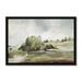 Birch Lane™ Green Country Road by Allison Pearce - Floater Frame Print on Canvas in Brown/Gray/Green | 13.5 H x 19.5 W x 2 D in | Wayfair