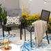 Lark Manor™ Argyri 7 Pcs Outdoor Dining Sets w/ 6 Dining Chairs & 1 Rectangular Metal Table Metal in Black | 60 W x 35 D in | Wayfair