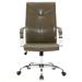 Brayden Studio® Dumond Faux Leather Conference Chair Upholstered in Green/Brown | 46.06 H x 23.62 W x 24.8 D in | Wayfair