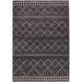 Gray 114 x 79 x 0.55 in Area Rug - Foundry Select Abstract Machine Woven Area Rug in Charcoal/Ivory/Cream | 114 H x 79 W x 0.55 D in | Wayfair