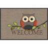 Mercury - tapis velvet bienvenue hibou 45X75 A0341-5 bienvenue