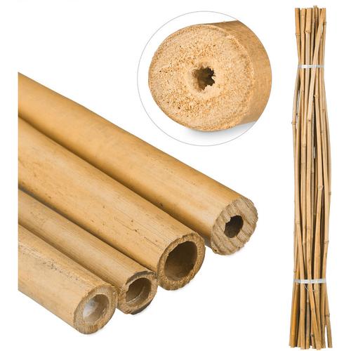 25 x Bambusstäbe 150cm, aus natürlichem Bambus, Bambusstangen als Rankhilfe oder Deko, Bambusrohre