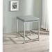 Latitude Run® Steel Vanity Stool Faux Leather/Upholstered/Leather in Gray | 19 H x 15 W x 15 D in | Wayfair D52F3CBDAF114E6FA5681BFD9CBFE16B