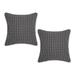 Latitude Run® Higginbotham Striped 18" Throw Pillow Cover in White/Black | 18 H x 18 W x 2.5 D in | Wayfair 599B053AA5EA4B1CAC0D3077EEC39659