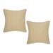 Latitude Run® Higginbotham Striped 18" Throw Pillow Cover in White/Brown | 18 H x 18 W x 2.5 D in | Wayfair B46D4028695A4166B2C280205EBA3B1A