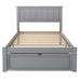 Red Barrel Studio® 42.4" Full Size Platform Bed Frame w/ 2 Under-Bed Drawers, Gray Wood in Brown | 36.2 H x 42.4 W x 76 D in | Wayfair