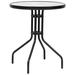 Red Barrel Studio® Patio Table Black 23.6" x 27.6" Steel Metal in White | 27.6 H x 23.6 W x 0 D in | Wayfair CE8371F51EBA4F15ADA81C03BB7A668A