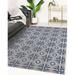 Blue/Gray 84 x 60 x 0.08 in Area Rug - Canora Grey LIBERTY BLUE & GREY Area Rug By Marina Gutierrez Polyester | 84 H x 60 W x 0.08 D in | Wayfair