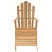 Rosecliff Heights Folding Adirondack Chair Patio Lawn Chair w/ Footrest Solid Wood Teak Wood in Brown | Wayfair AA268F6F6062427E89A40FEBB894BAEE