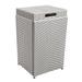 Enitial Lab 35 Gallons Gallon Water Resistant Cabinet Deck Box Metal/Wicker/Rattan in White | 31.5 H x 18.25 W x 18.25 D in | Wayfair IDF-OA1863GY