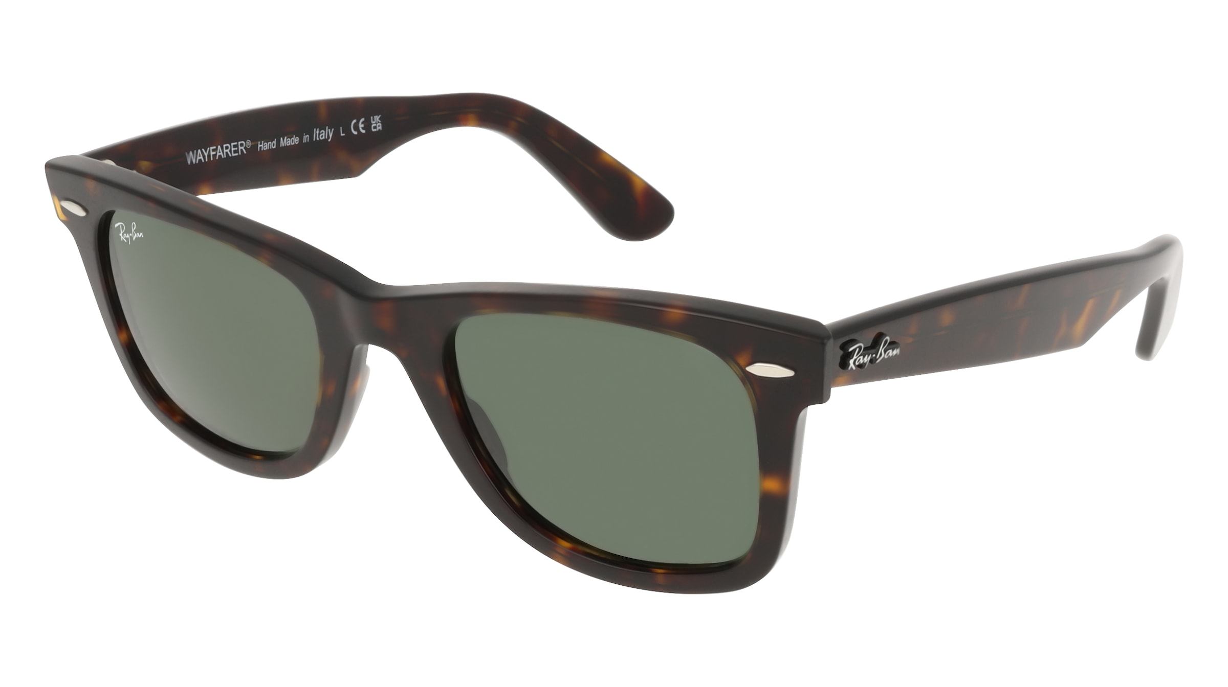 Ray-Ban RB 2140 WAYFARER Unisex-Sonnenbrille Vollrand Quadratisch Acetat-Gestell, braun