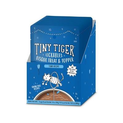 Tiny Tiger Lickables Tuna Flavor Bisque Cat Lickable Treat & Topper 1.4-oz case of 12