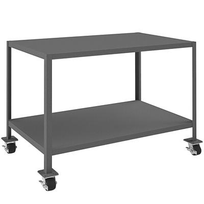 Durham Mfg 30" x 48" Heavy-Duty 2 Shelf Mobile Machine Table MTM304836-3K295