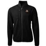 Men's Cutter & Buck Black LSU Tigers Team Logo Cascade Eco Sherpa Fleece Full-Zip Jacket