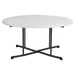 Lifetime 60" Fold-In-Half Round Commercial Grade Table, Almond