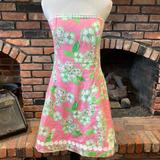 Lilly Pulitzer Dresses | Lilly Pulitzer Jordan Staples Dress In Tootie Butterfly Print Size 8 | Color: Green/Pink | Size: 8